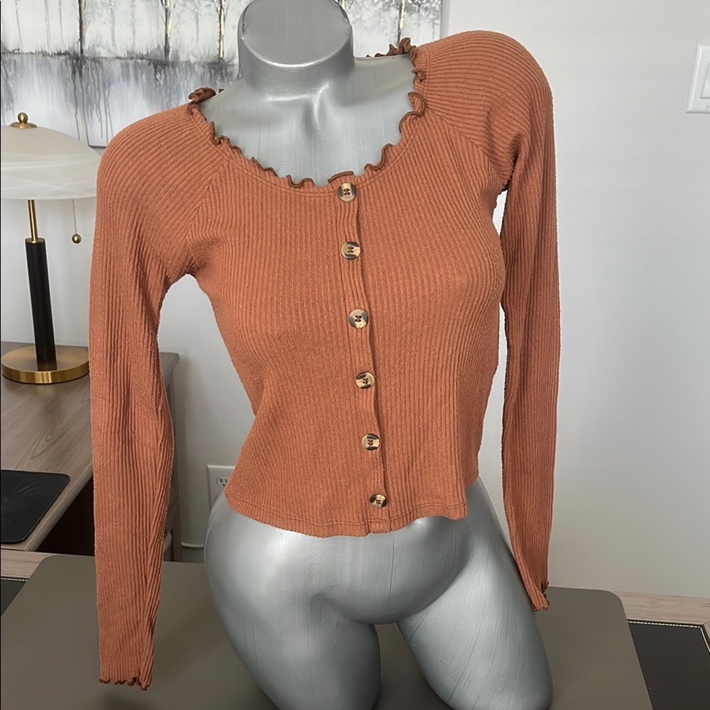 American Eagle Outfitters Women's Ribbed Crop Top